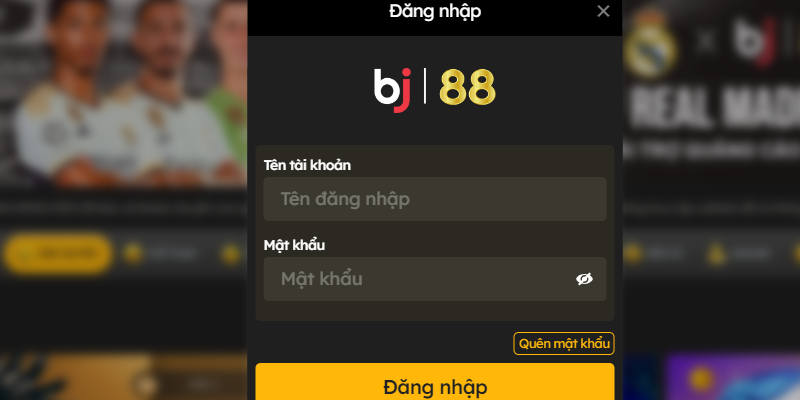 Hướng dẫn đăng nhập BJ88